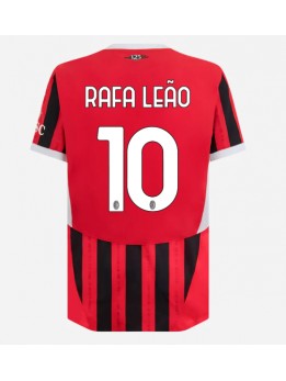 Moški Nogometna dresi replika AC Milan Rafael Leao #10 Domači 2024-25 Kratek rokav